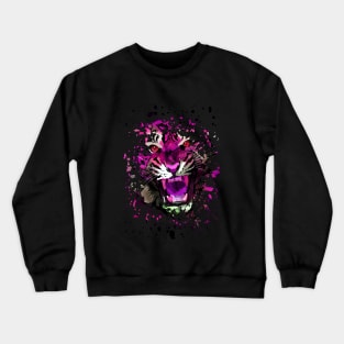 Tiger Roar (Pink) Crewneck Sweatshirt